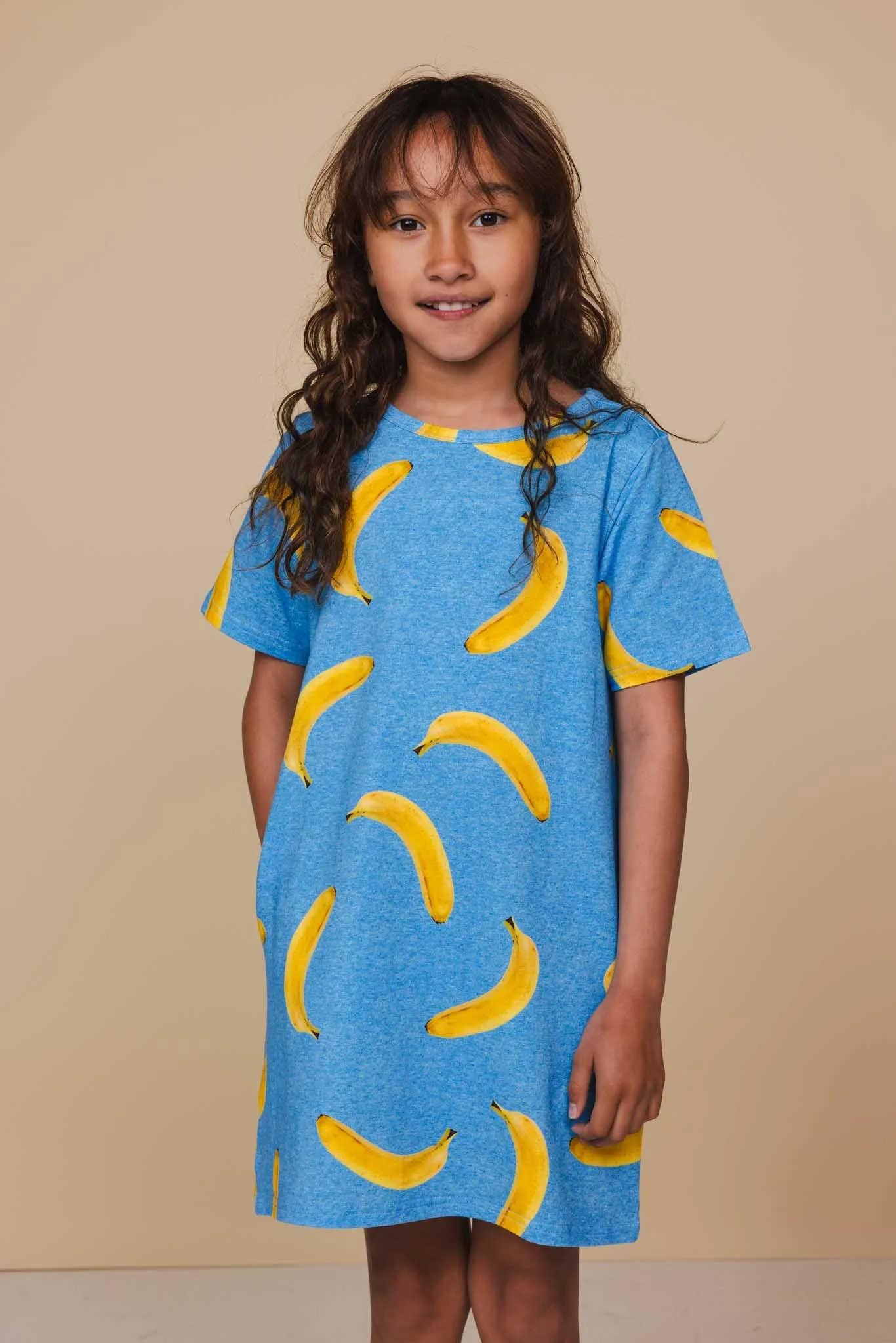 Banana Blue T-shirt Dress Kids