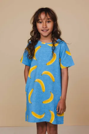 Banana Blue T-shirt Dress Kids
