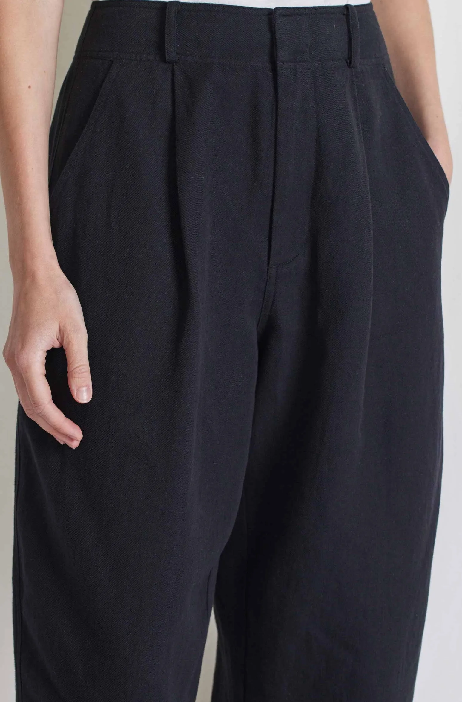 Bari Crop Trouser, Black