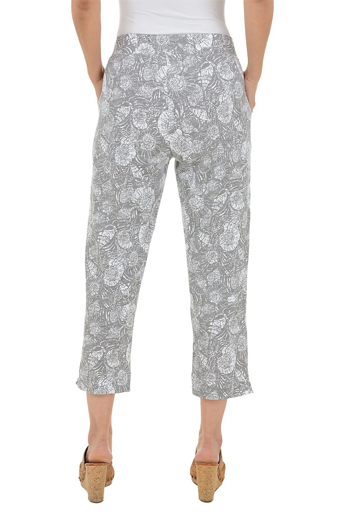 Batik Shell Pull-On Capri Pant