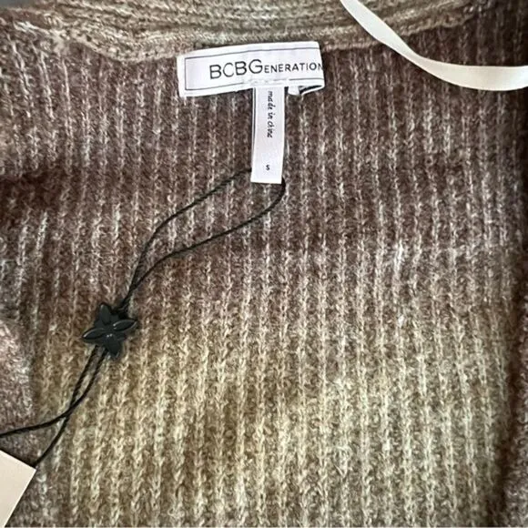 BCBGeneration open front knit long cardigan Sweater NWT Oversized
