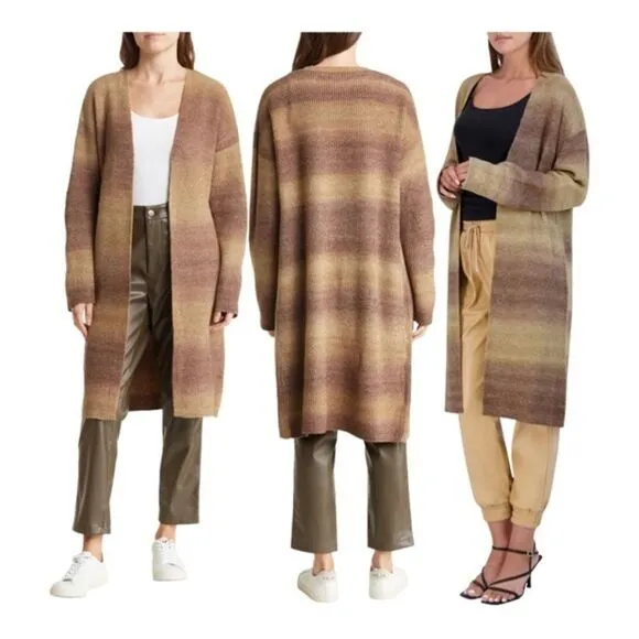 BCBGeneration open front knit long cardigan Sweater NWT Oversized