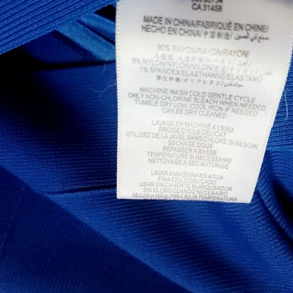 BCBGMaxAzria Blue Bandage Mini Skirt - Royal Blue