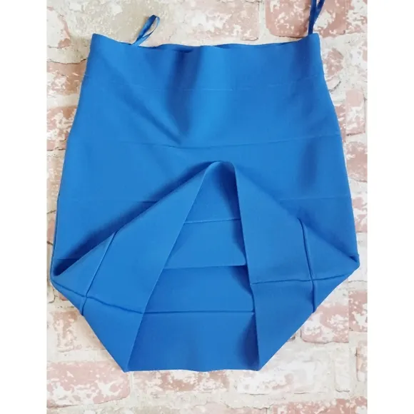 BCBGMaxAzria Blue Bandage Mini Skirt - Royal Blue