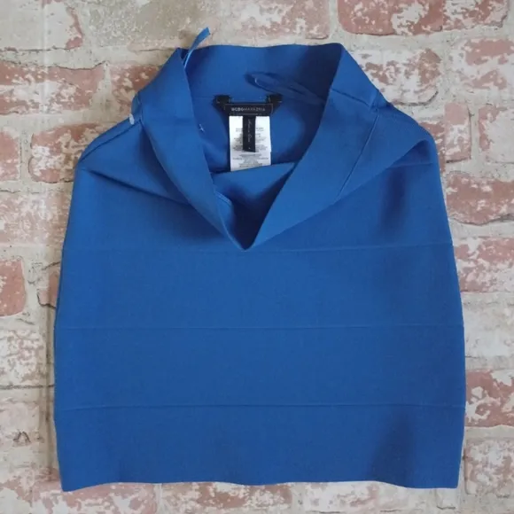 BCBGMaxAzria Blue Bandage Mini Skirt - Royal Blue