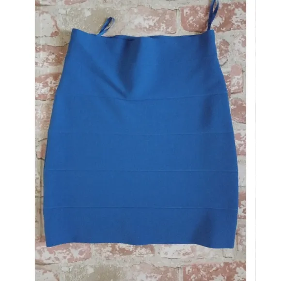 BCBGMaxAzria Blue Bandage Mini Skirt - Royal Blue