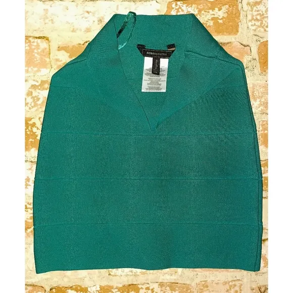 BCBGMaxAzria | Green Simone Bandage Mini Skirt