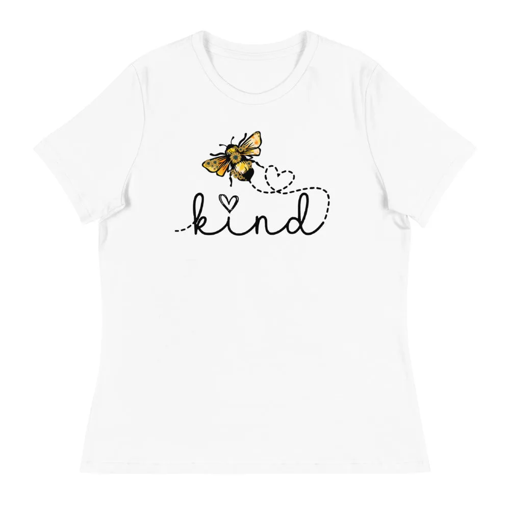 Be Kind - Bee Kind Heart Shirt - Women's Relaxed T-Shirt