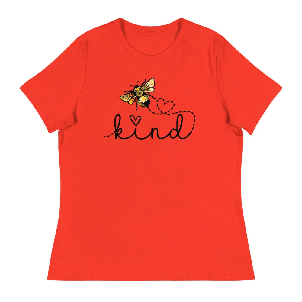 Be Kind - Bee Kind Heart Shirt - Women's Relaxed T-Shirt