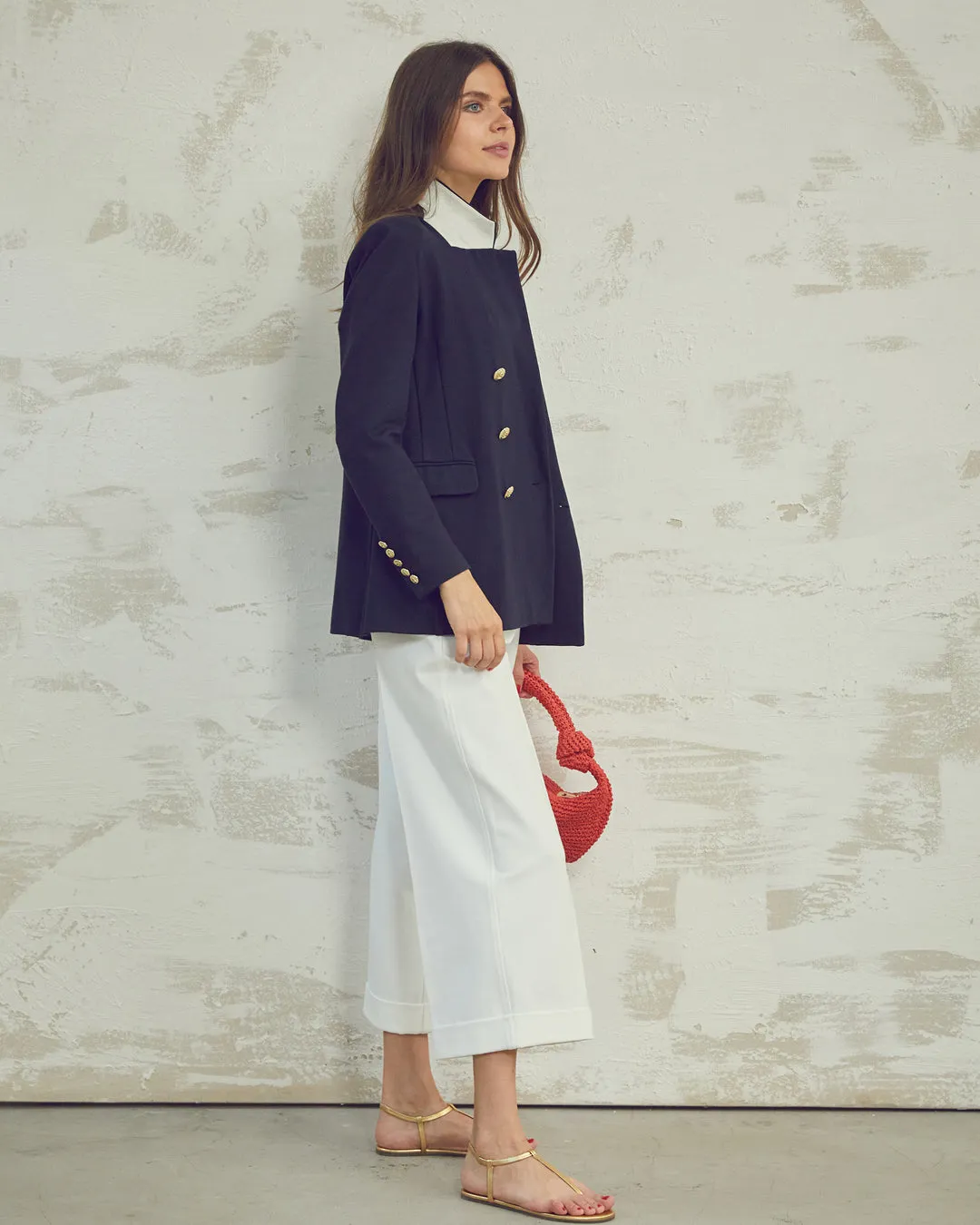 Beverly Wide-Leg Cropped Pant