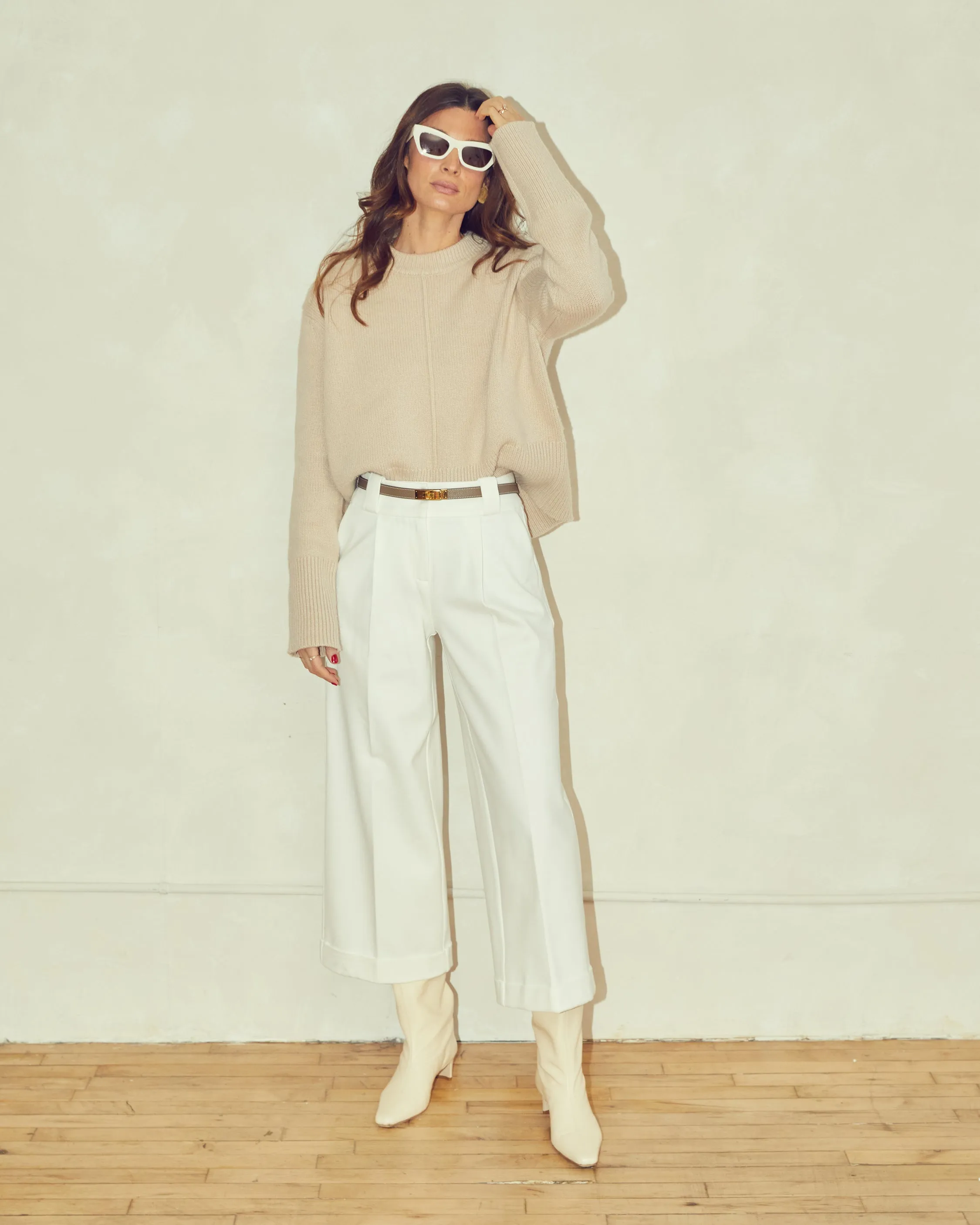 Beverly Wide-Leg Cropped Pant