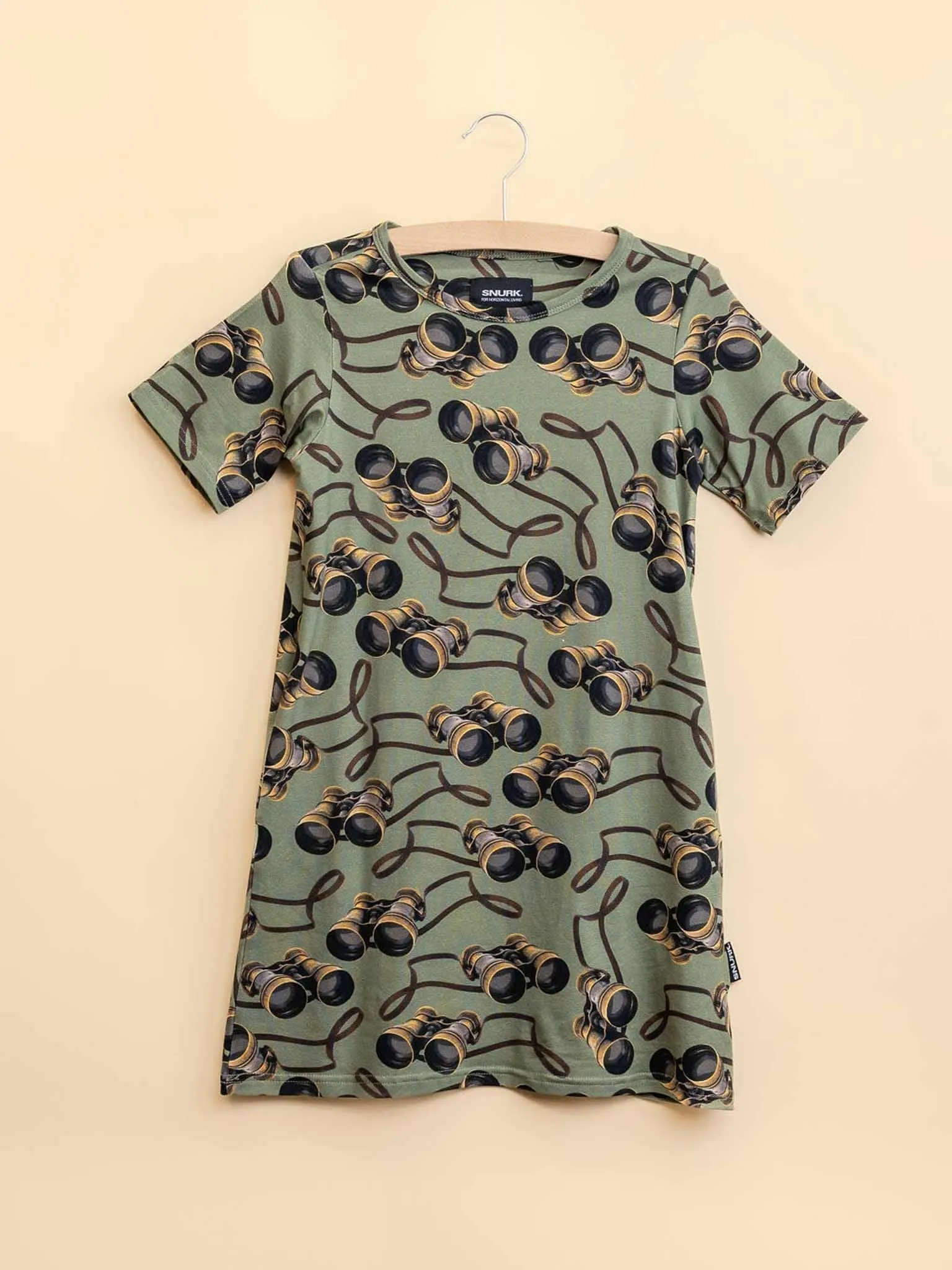 Binoculars T-shirt Dress Kids