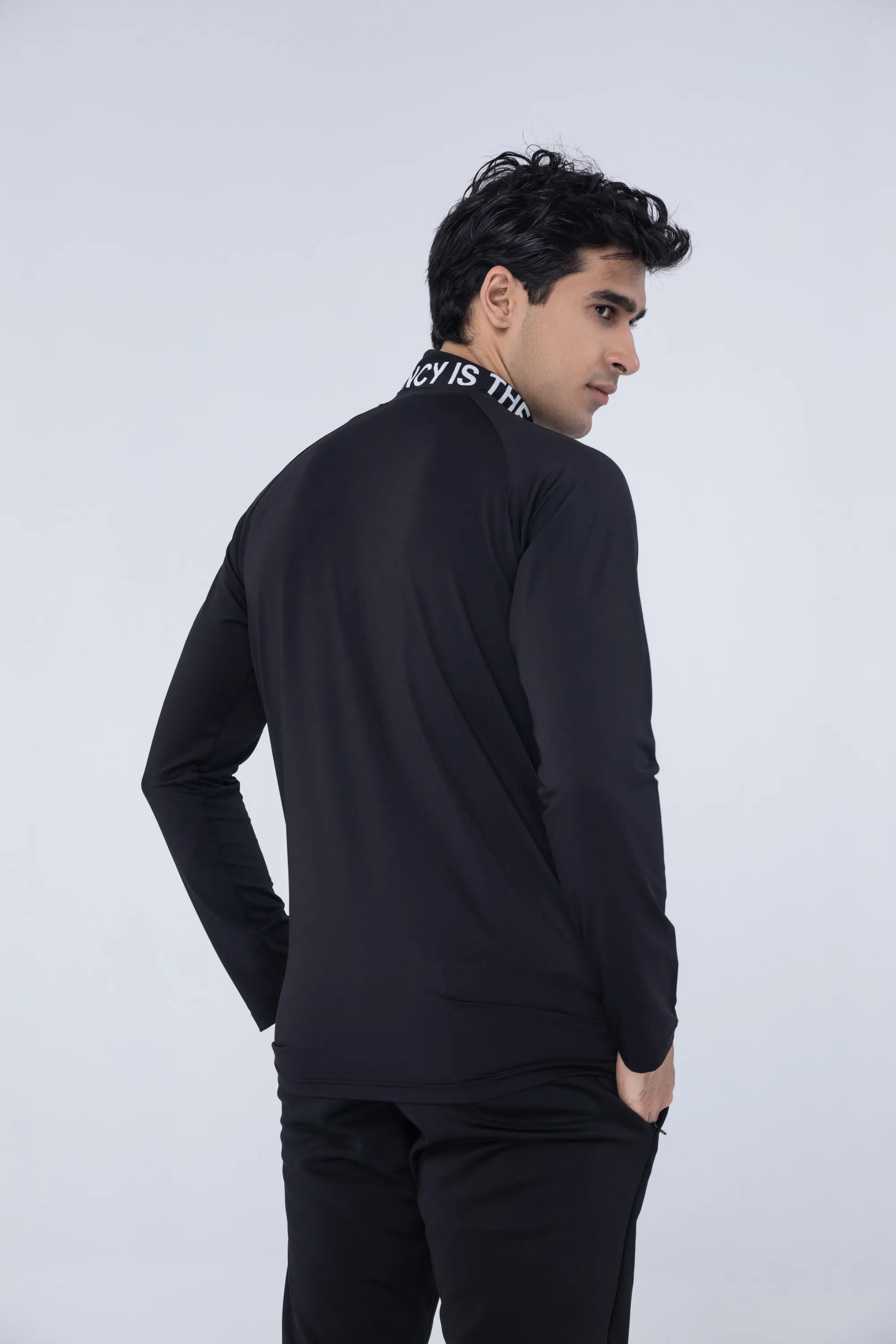 Black & Grey Shirt with Ban