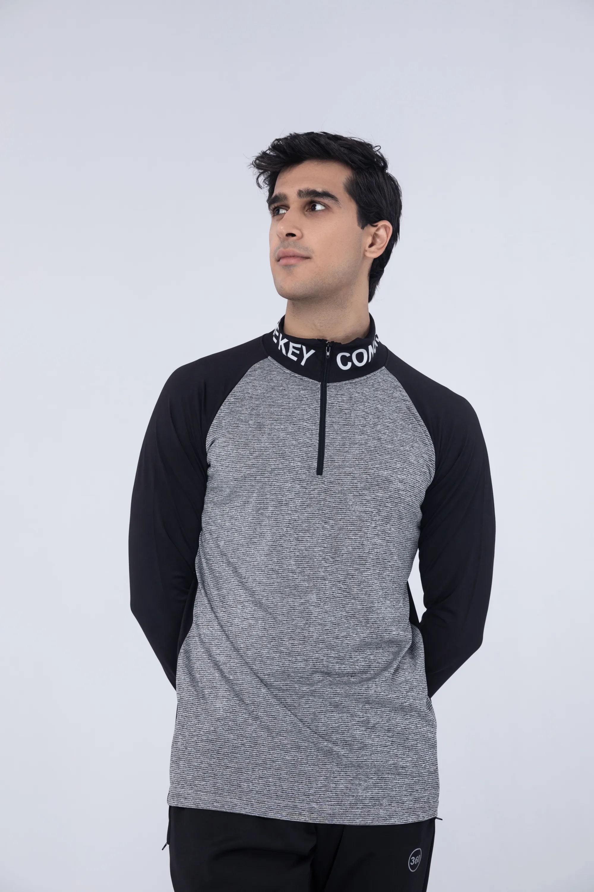 Black & Grey Shirt with Ban