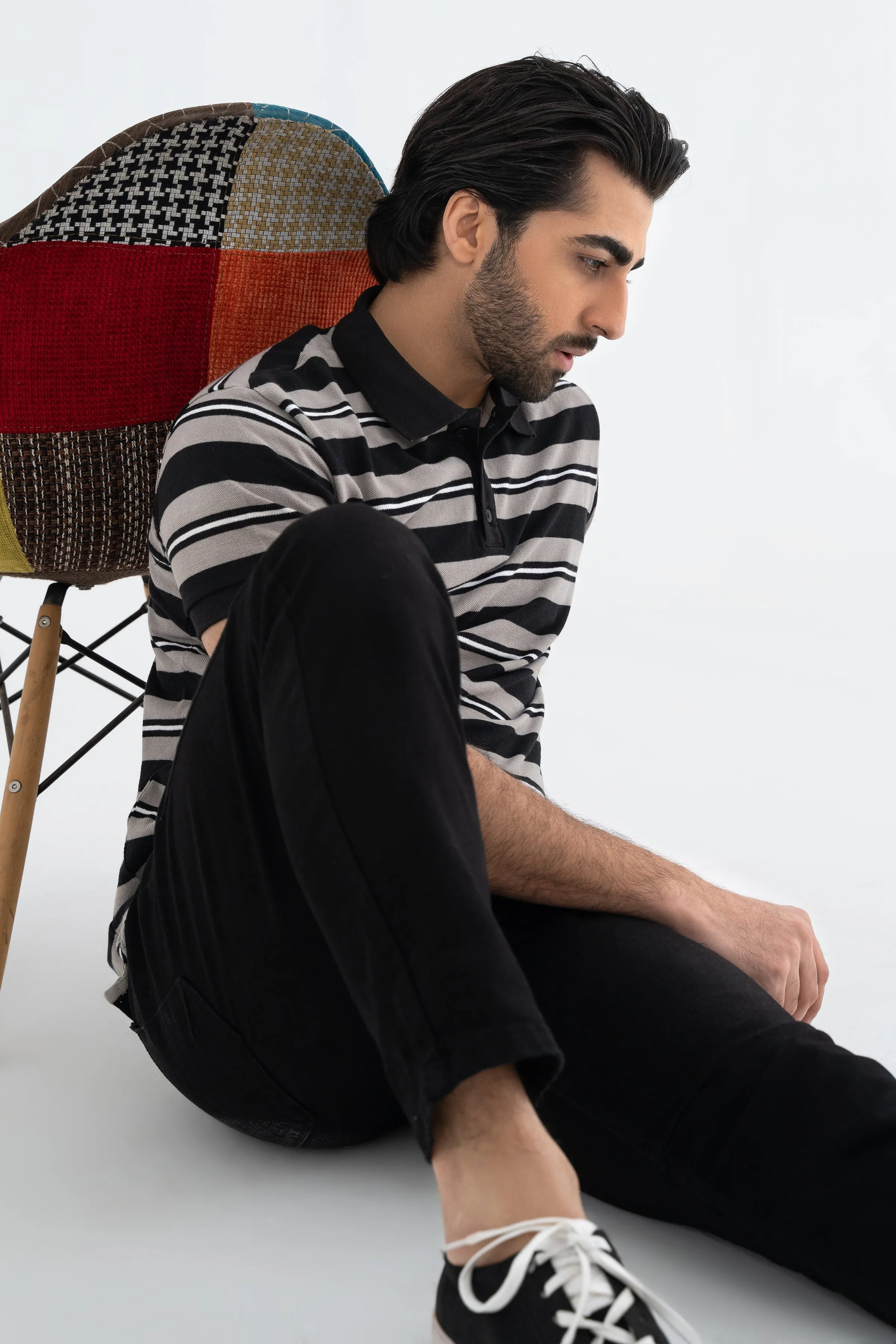 Black Lining Polo Shirt