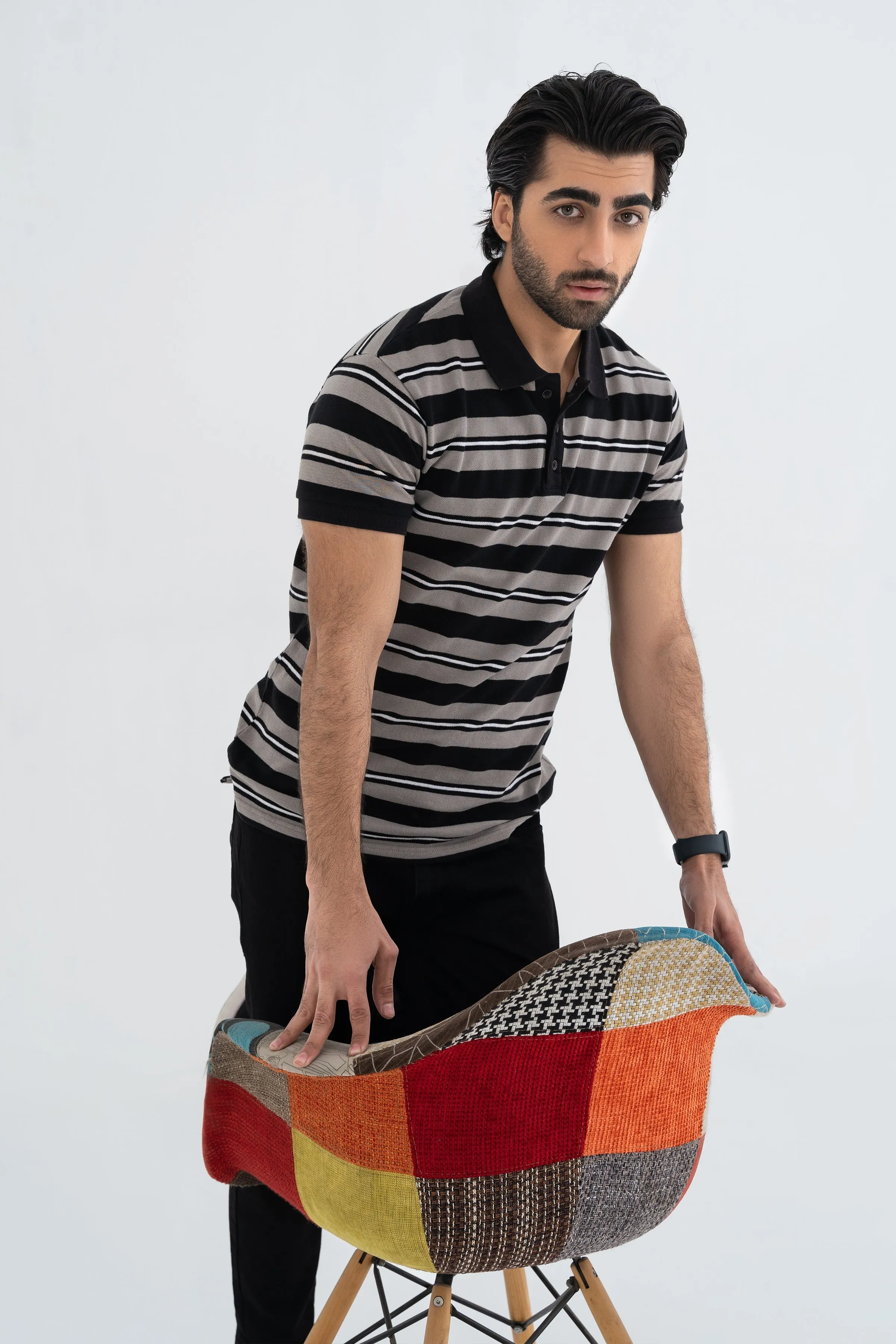 Black Lining Polo Shirt