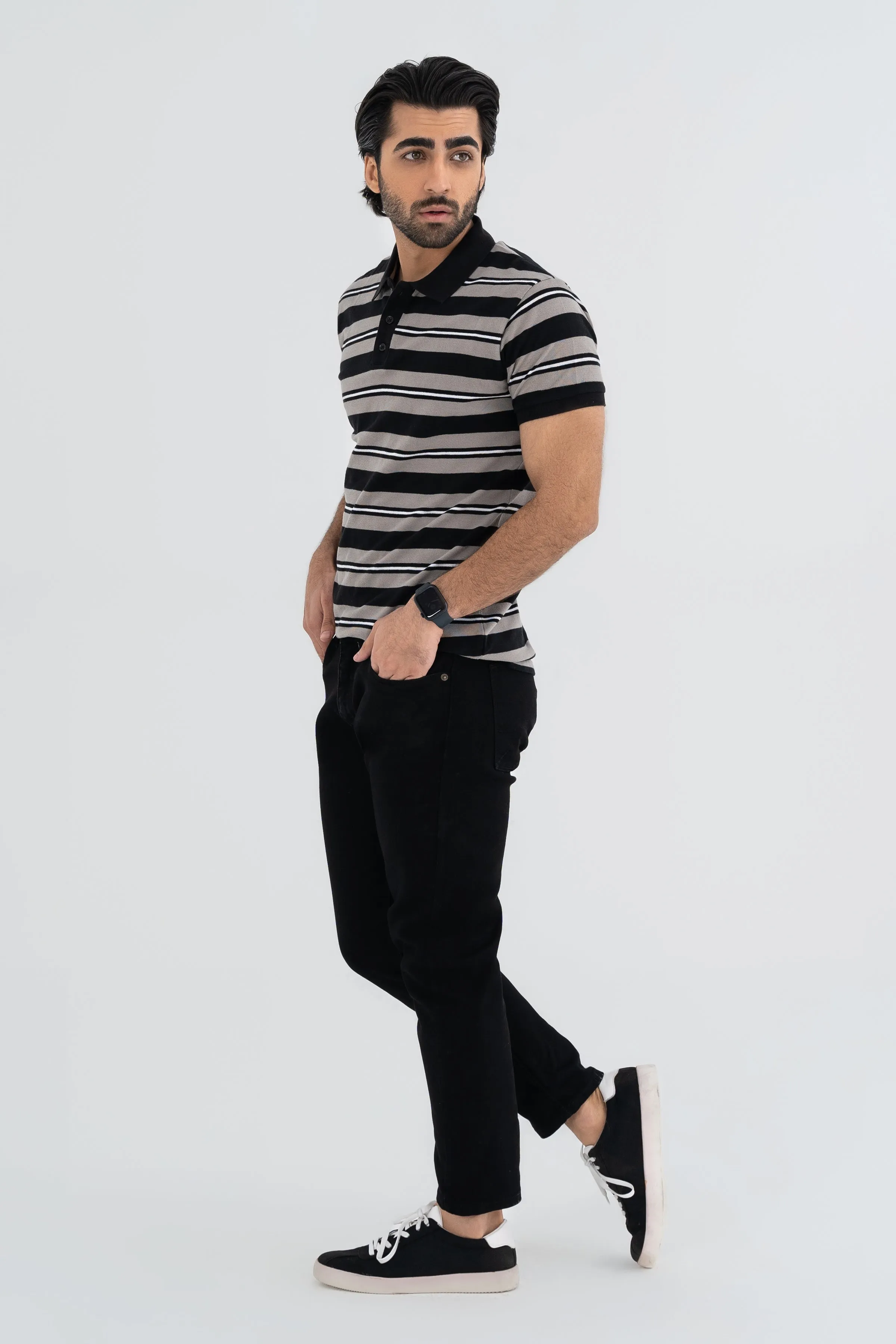 Black Lining Polo Shirt