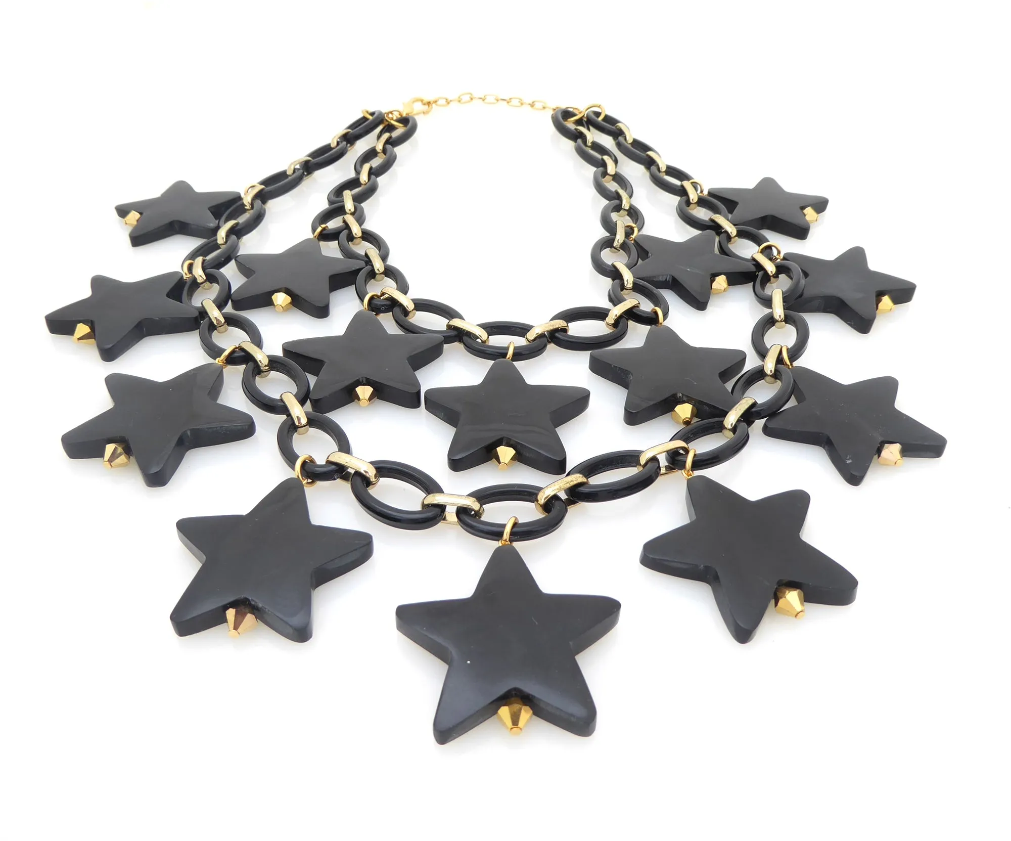 Black star necklace