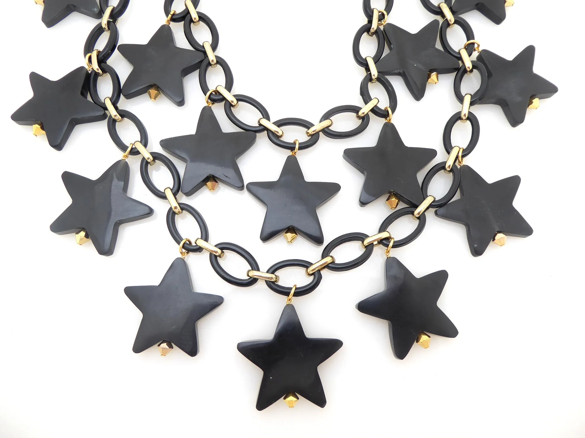 Black star necklace