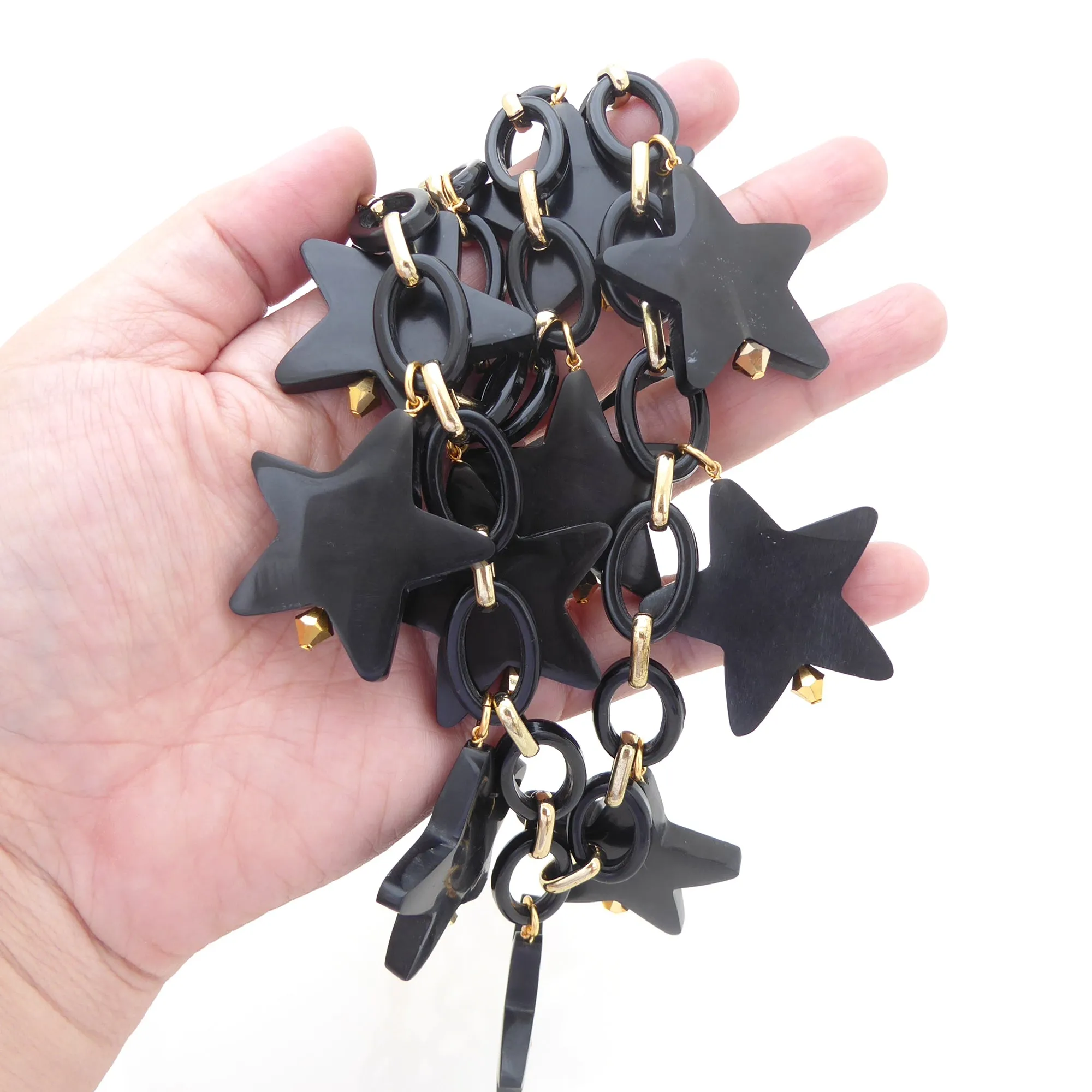 Black star necklace