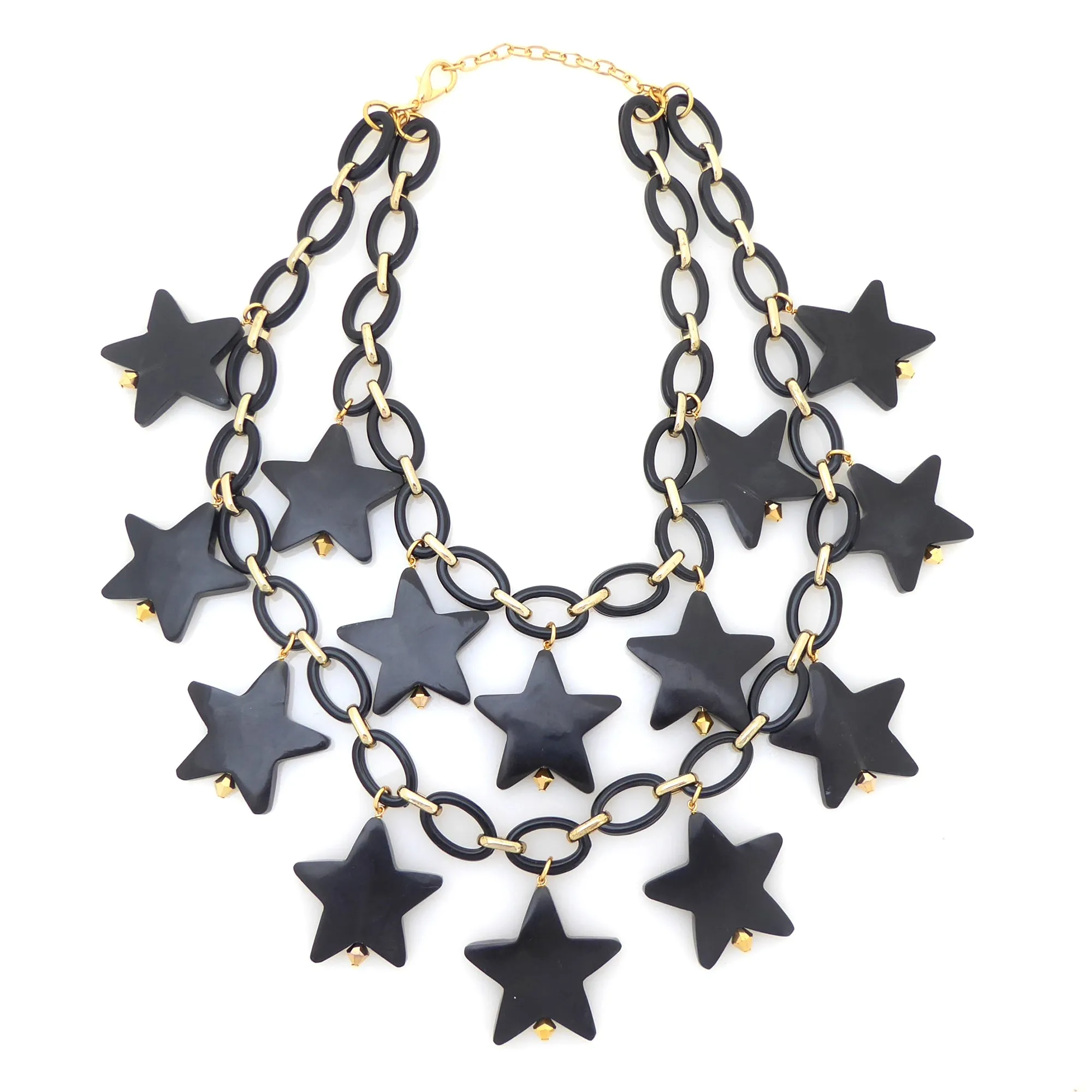 Black star necklace