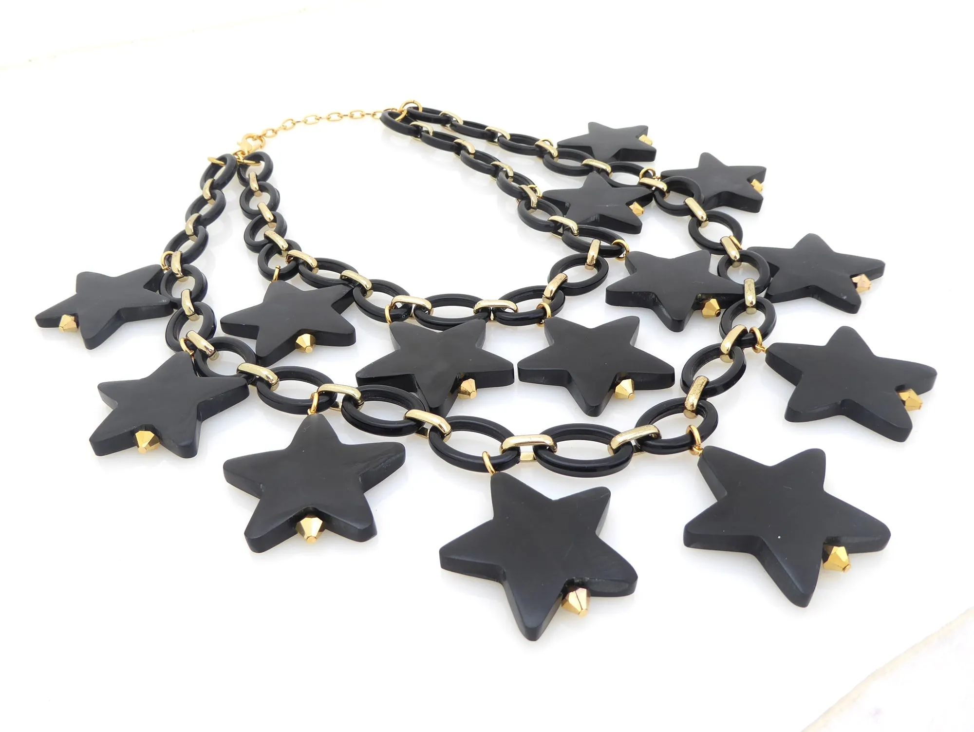 Black star necklace