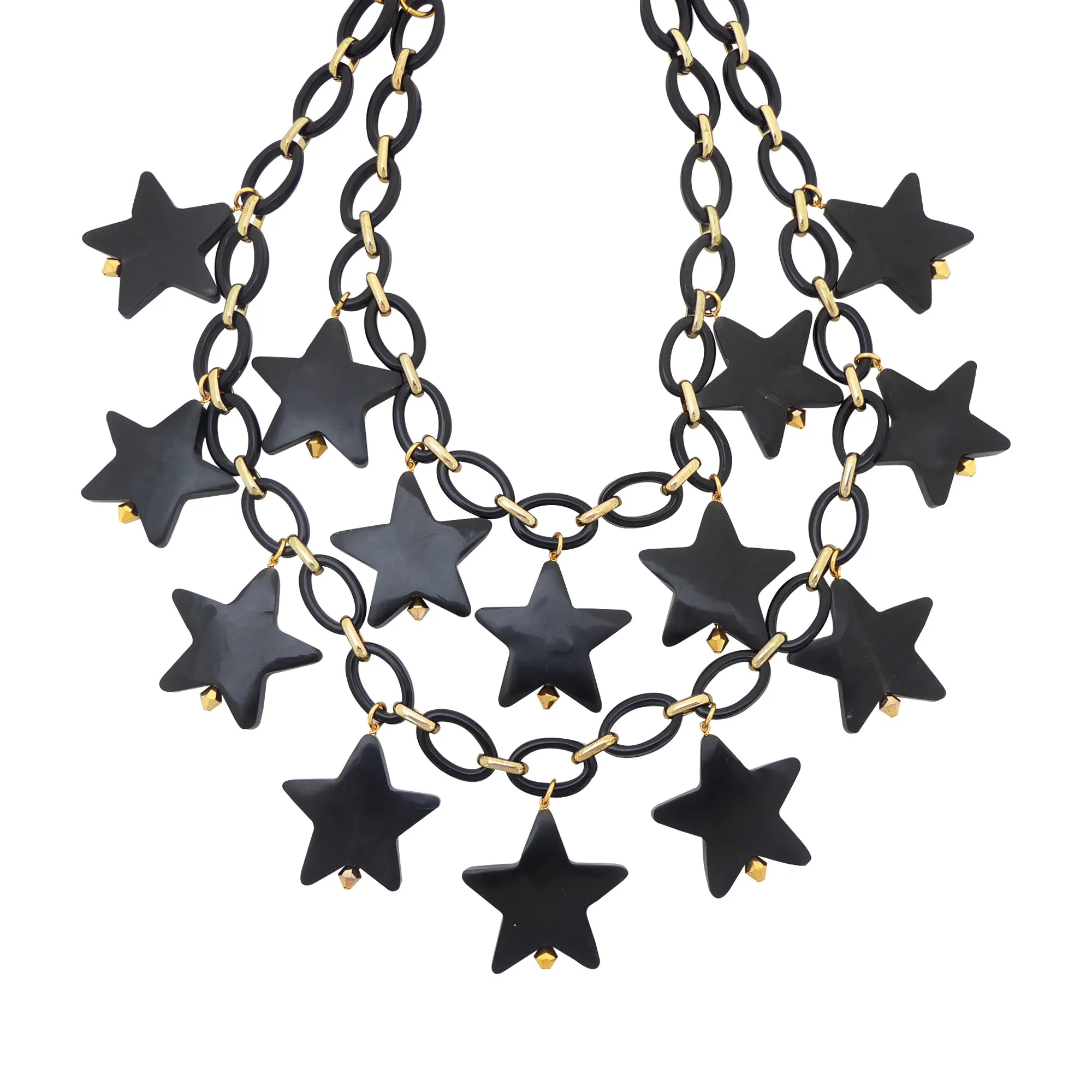 Black star necklace