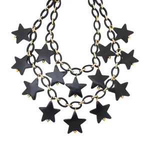 Black star necklace