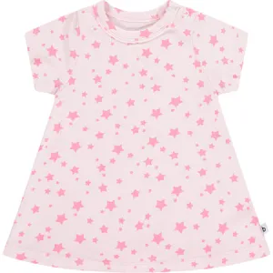 Blossom with Flamingo stars Short Sleeve Dress