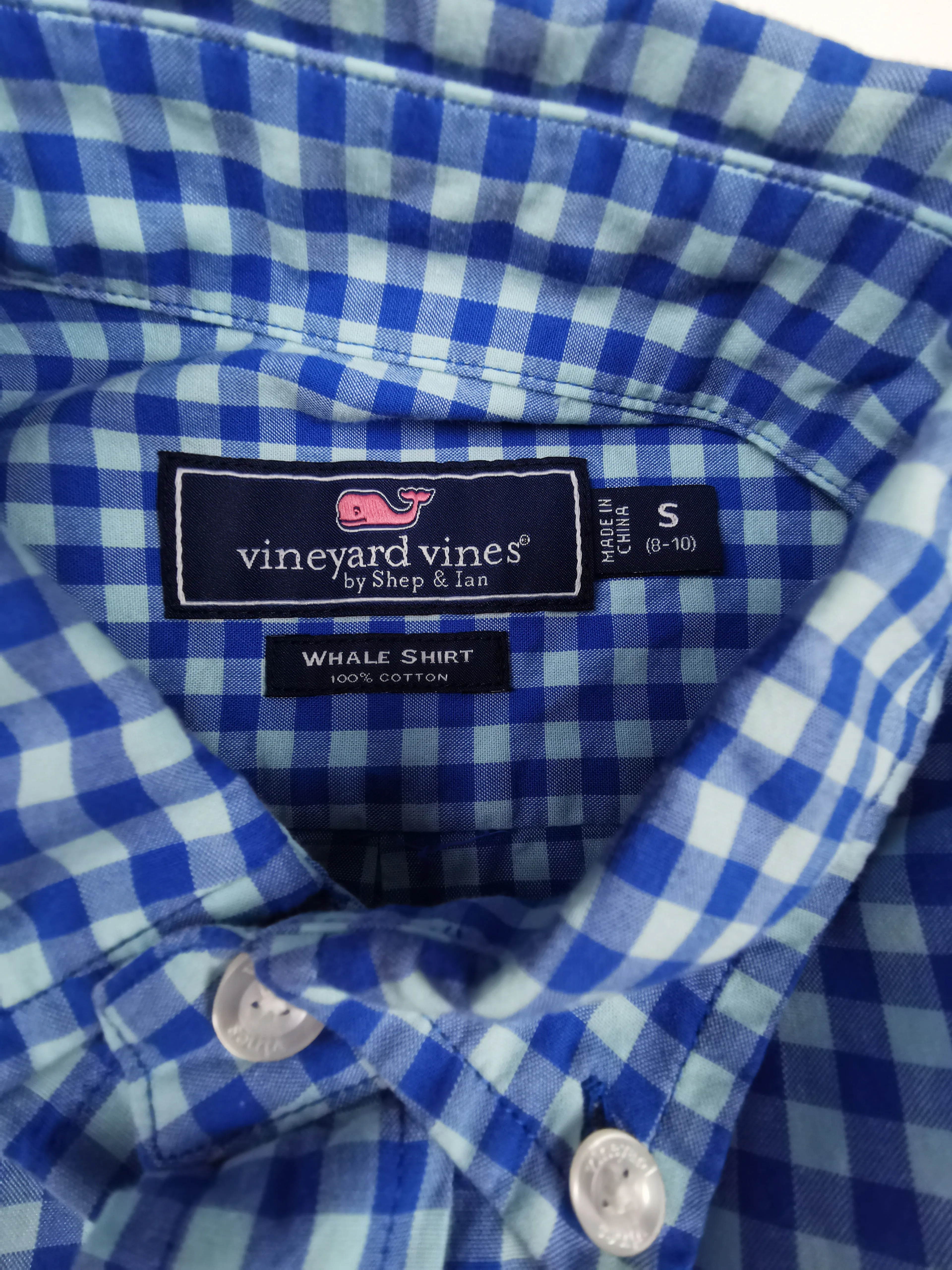 BOY SIZE SMALL (8/10 YEARS) VINEYARD VINES BY SHEP & IAN, Long-Sleeve, Dress Shirt EUC B33