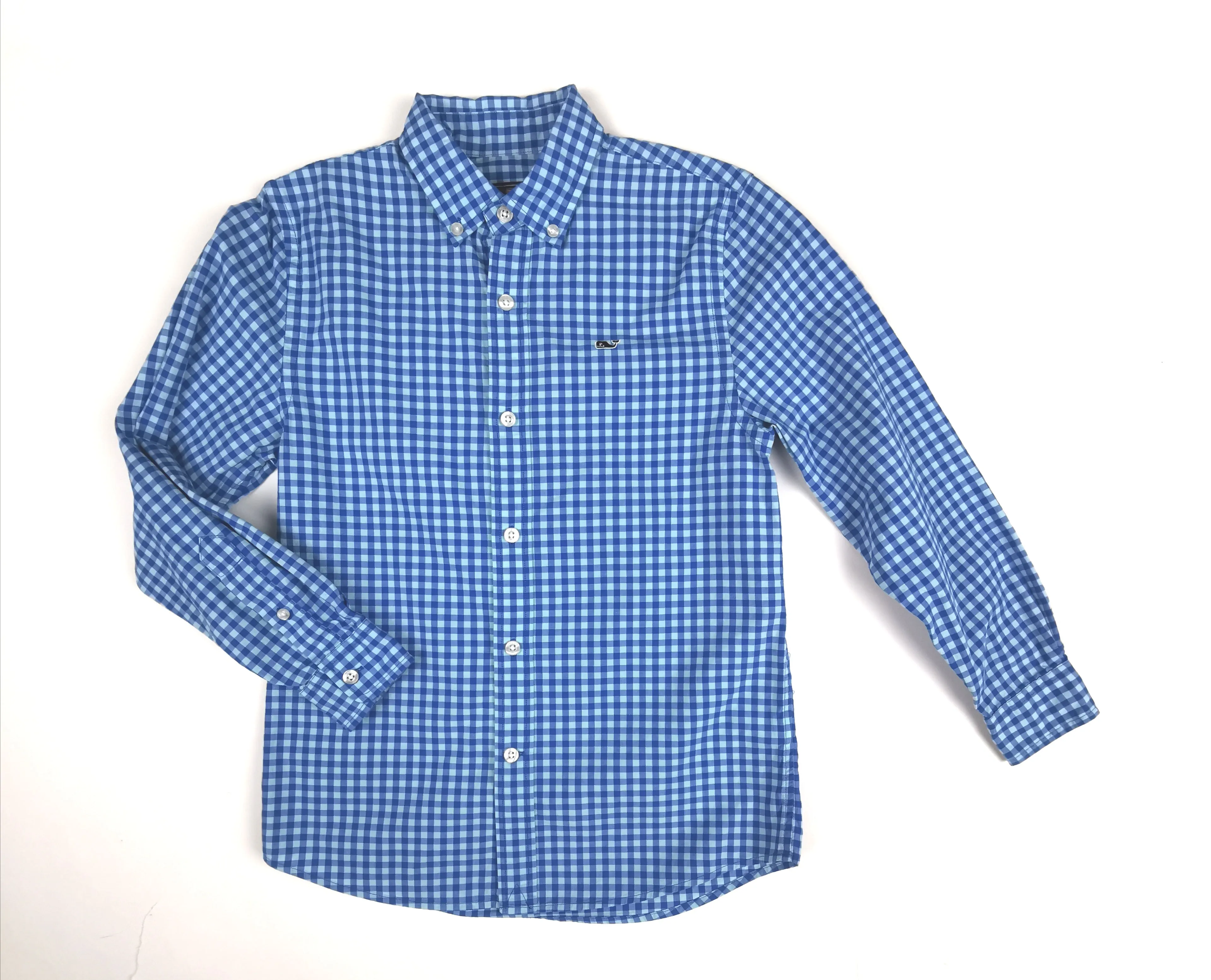 BOY SIZE SMALL (8/10 YEARS) VINEYARD VINES BY SHEP & IAN, Long-Sleeve, Dress Shirt EUC B33