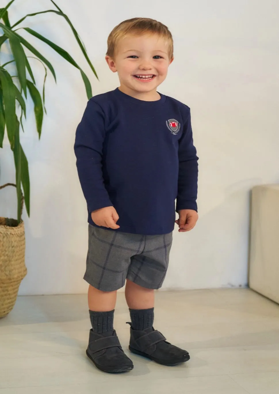 Boys Long Sleeve T and Shorts