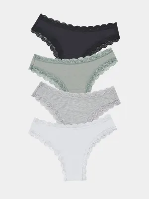 Brazilian Knicker Four Pack - Basics