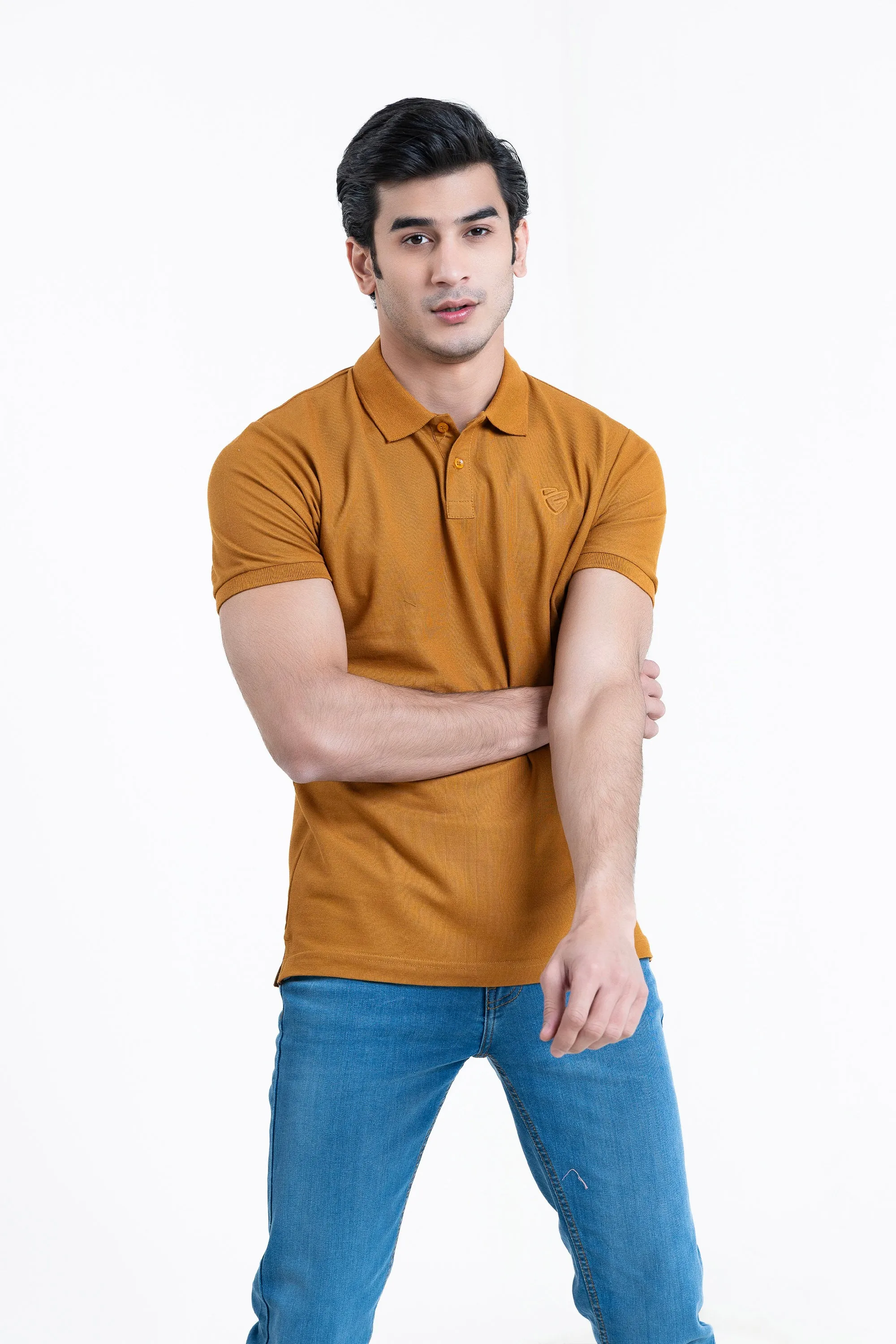 Camel Collar T-Shirt