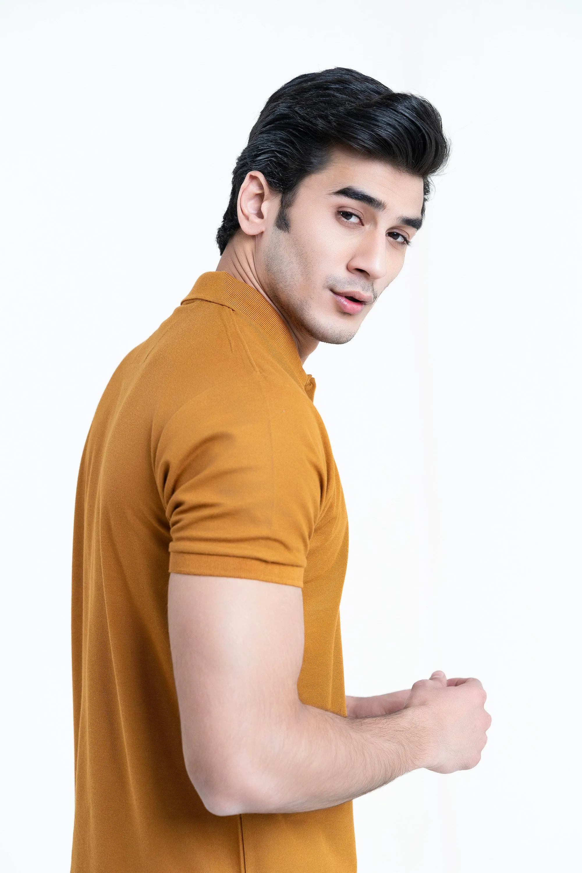 Camel Collar T-Shirt