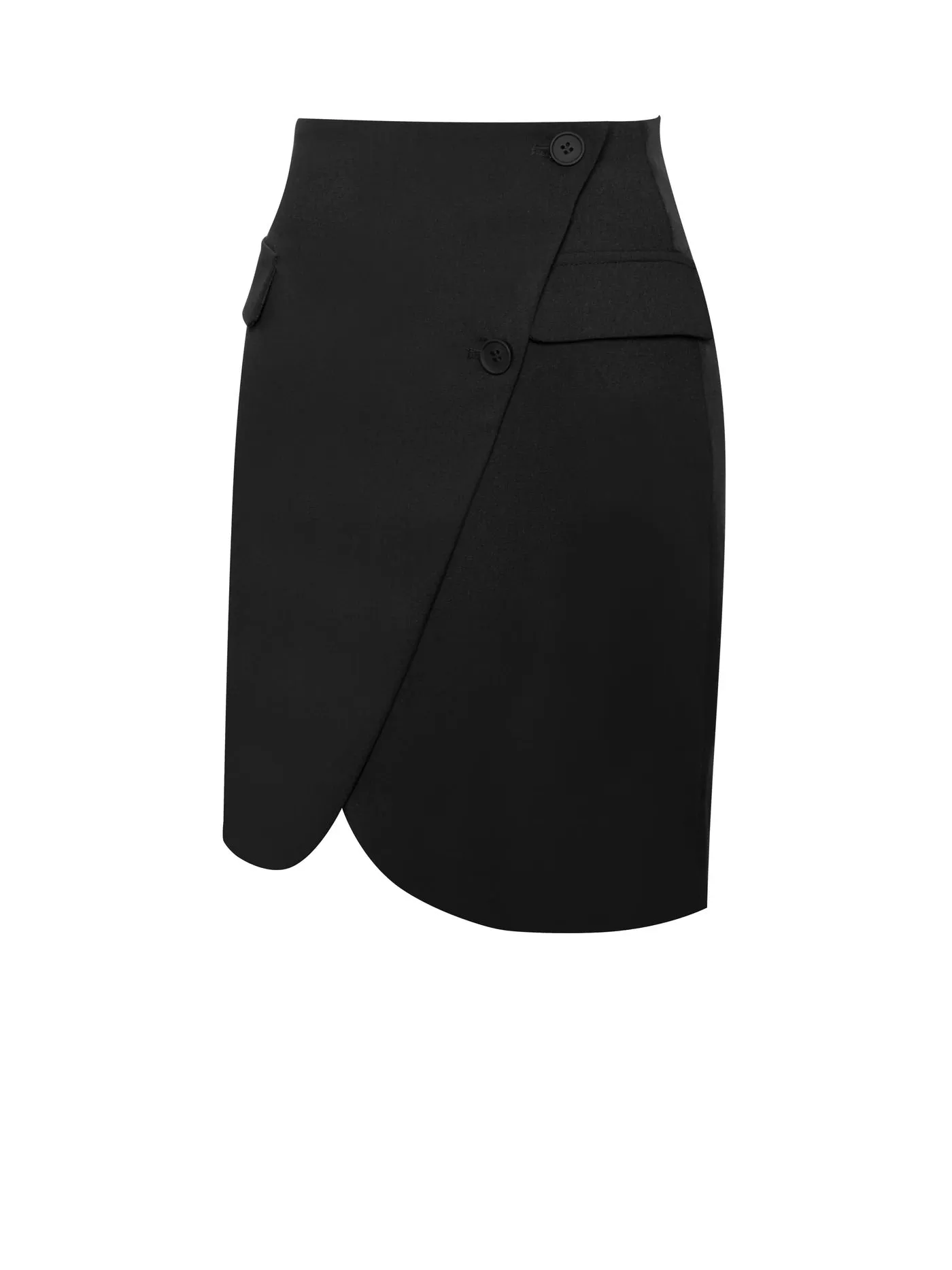 Camille Crossover Skirt  Co-ORD x Black