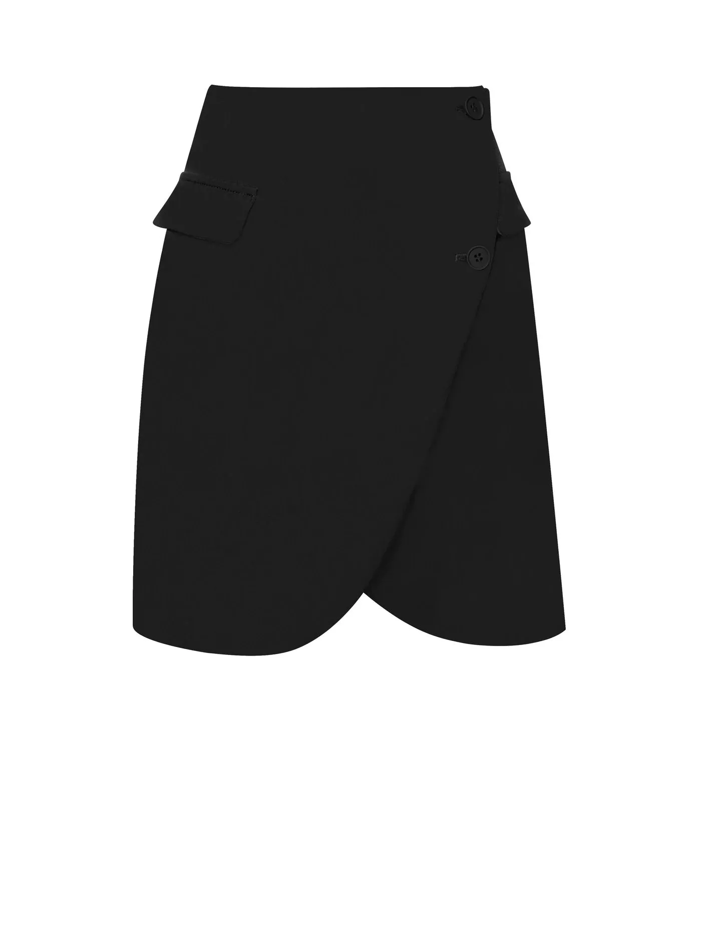 Camille Crossover Skirt  Co-ORD x Black