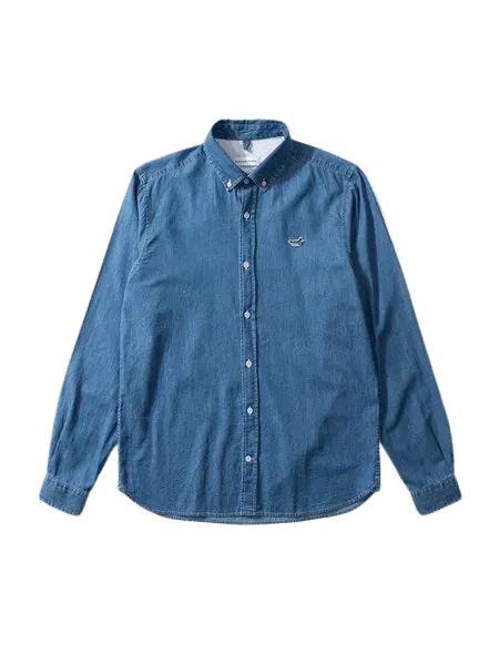 Camisa Edmmond Studios Bd Denim Shirt Duck Edition Plain Bleach