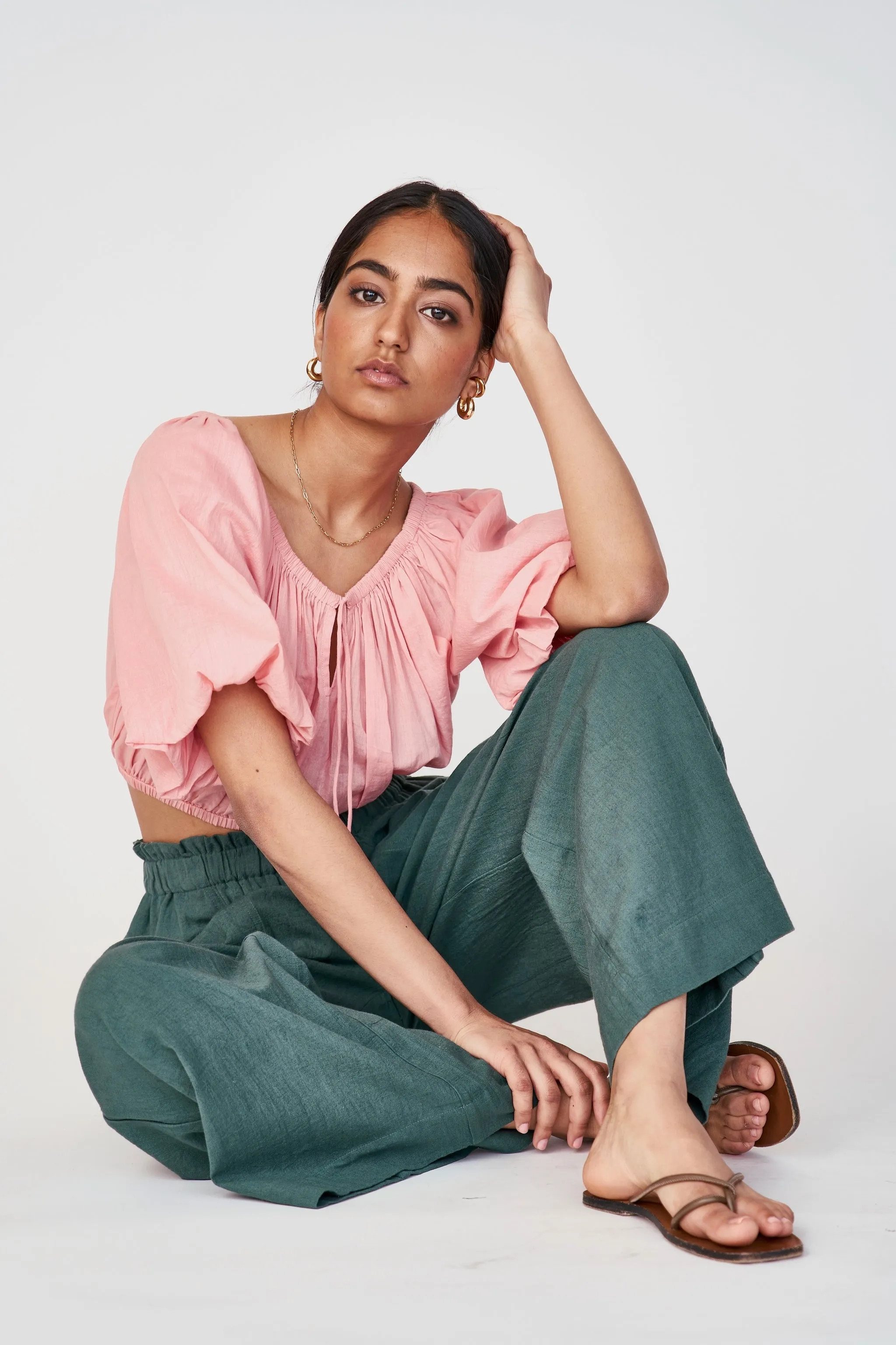 Capri Bubble Top in Pink