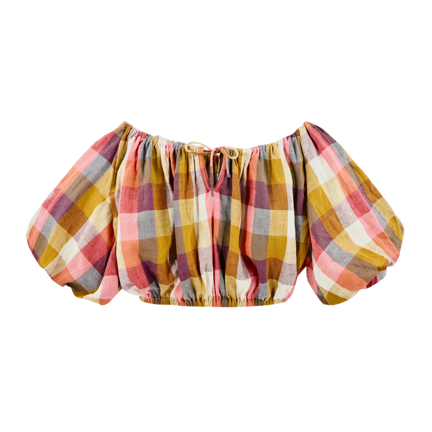 Capri Top in Sunset Plaid
