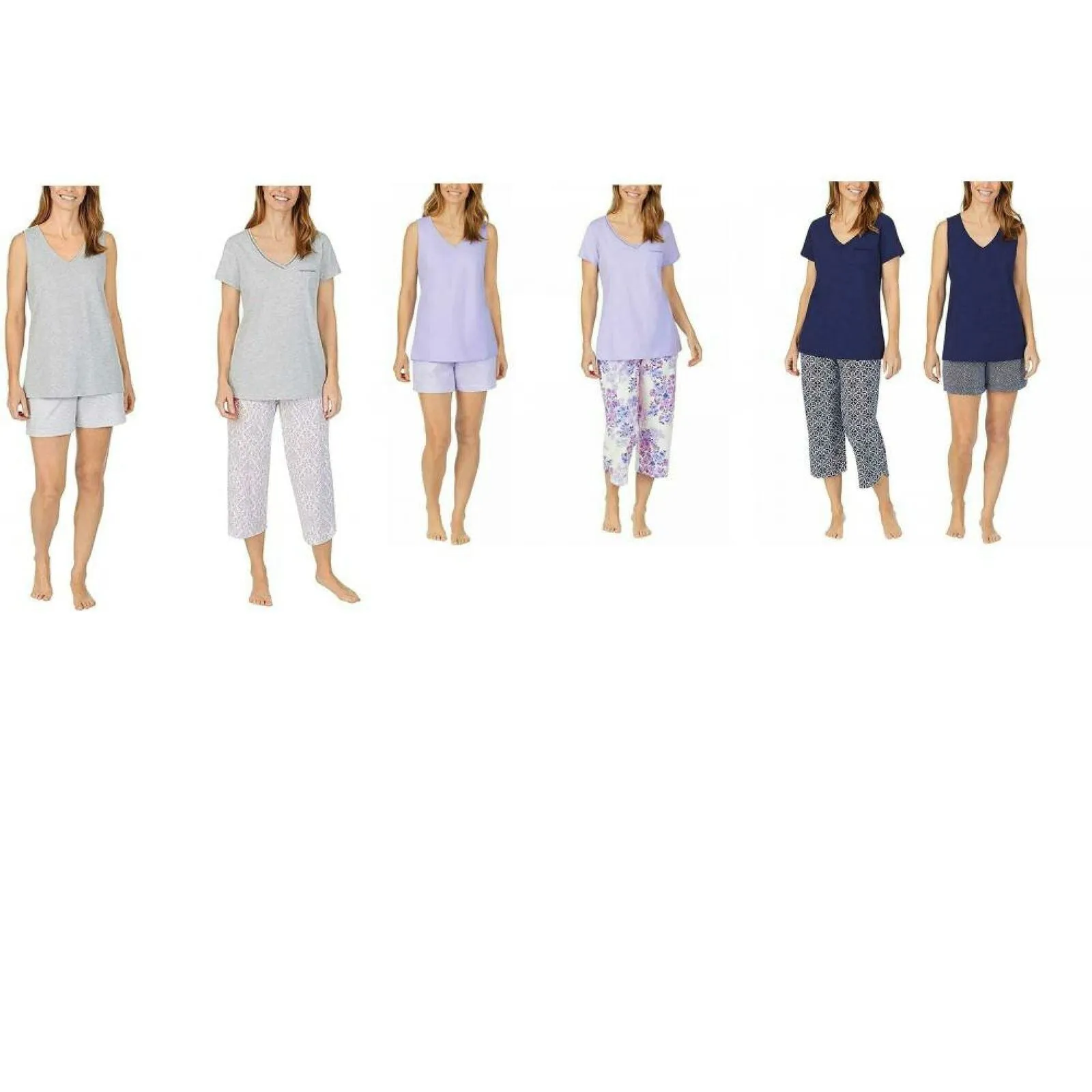 Carole Hochman Women's 4 Piece Knit Pajama Set