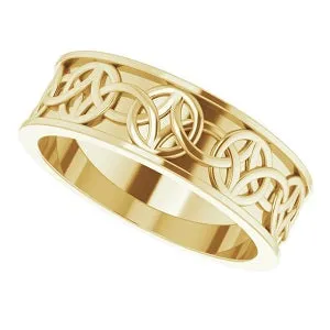Celtic-Inspired Band 51892 - 7 mm