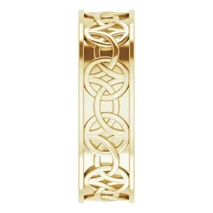 Celtic-Inspired Band 51892 - 7 mm