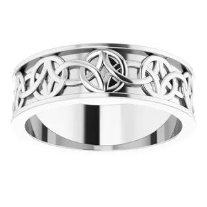 Celtic-Inspired Band 51892 - 7 mm