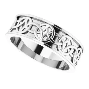 Celtic-Inspired Band 51892 - 7 mm