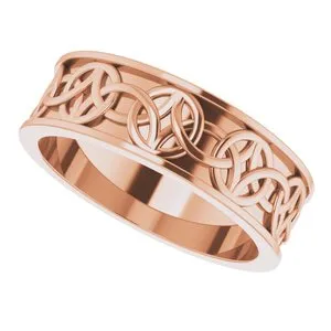 Celtic-Inspired Band 51892 - 7 mm
