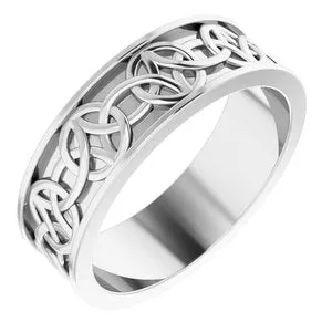 Celtic-Inspired Band 51892 - 7 mm