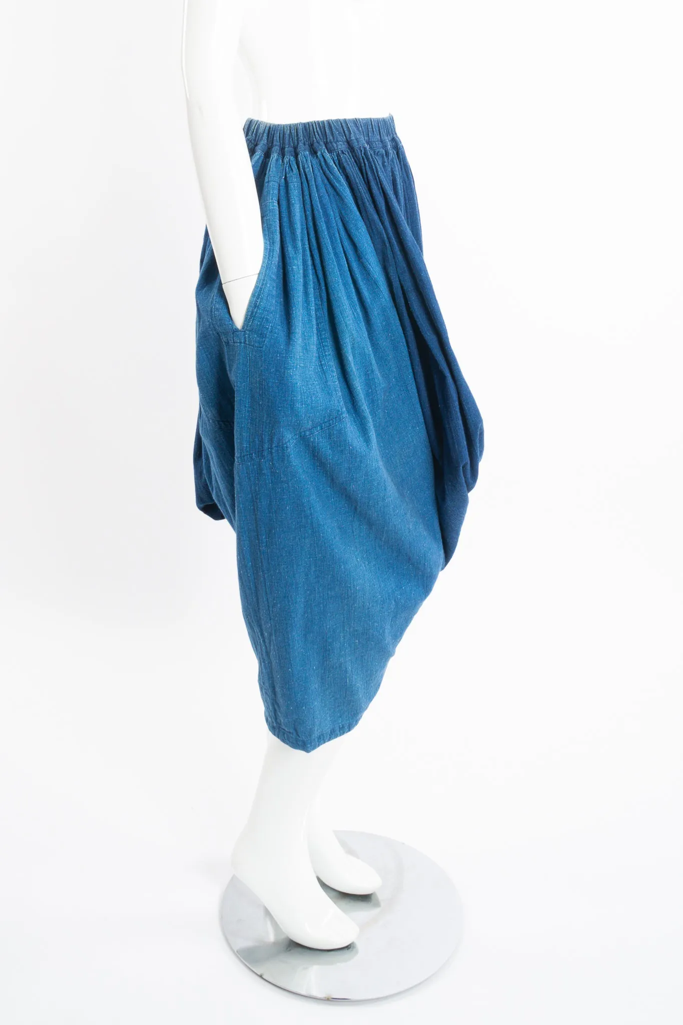 Chambray Harem Crop Pant