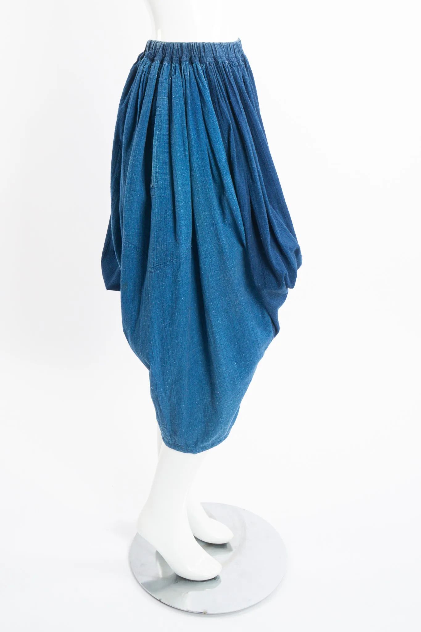 Chambray Harem Crop Pant
