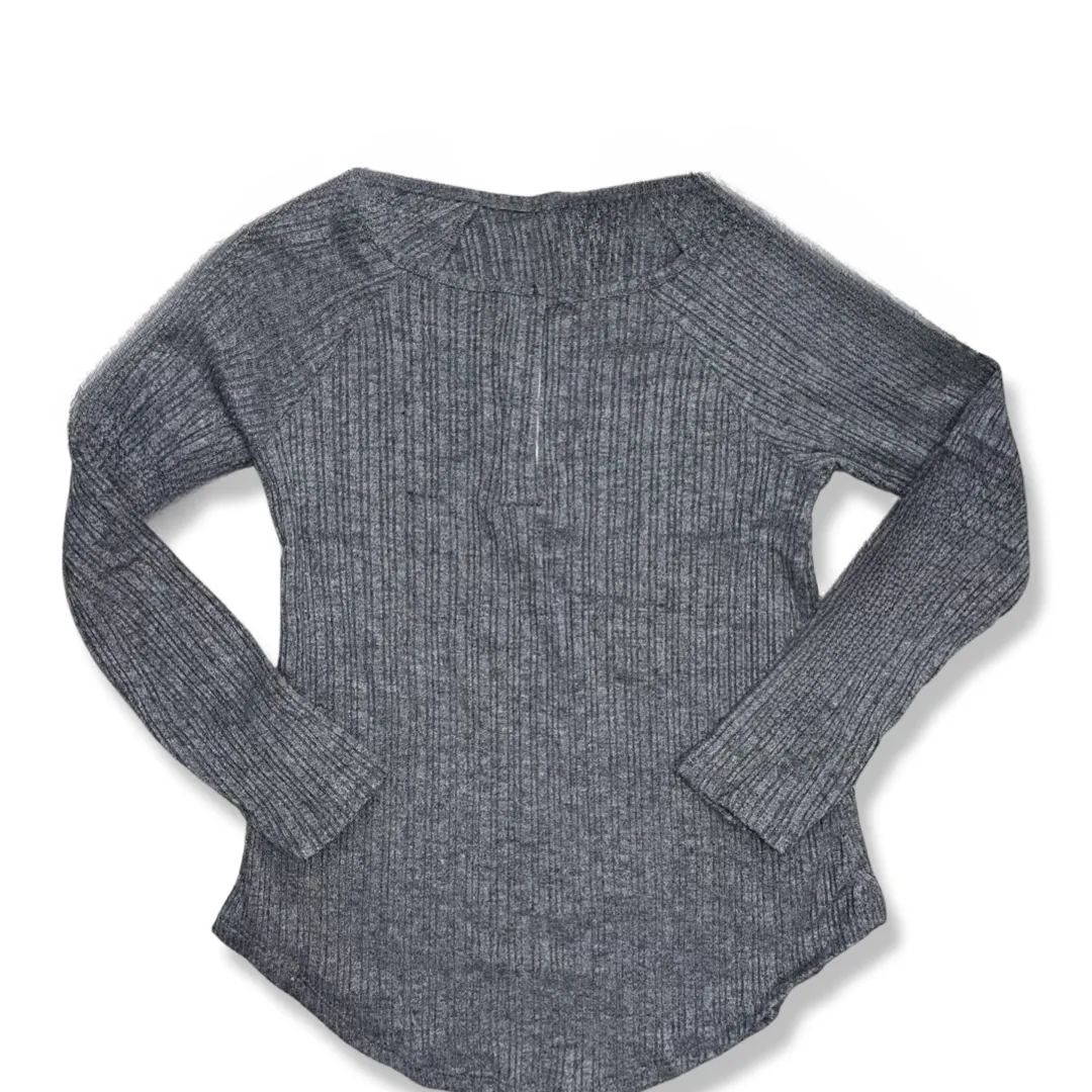 Charcoal Variegated Henley